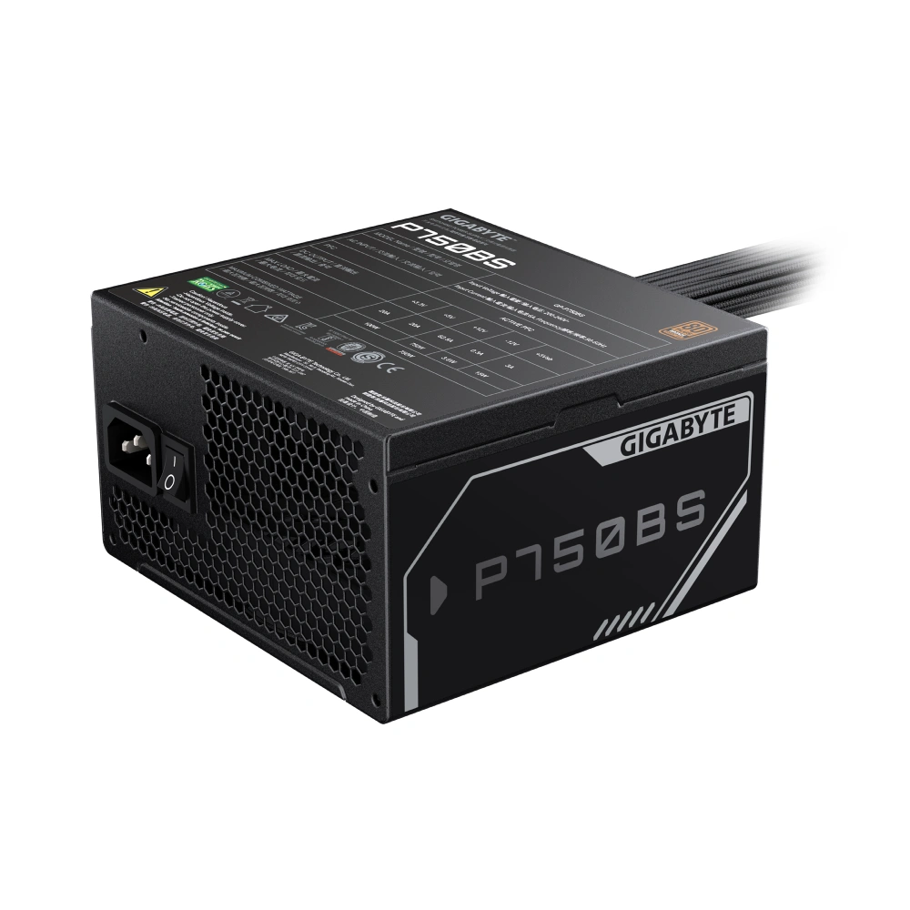 Gigabyte Desktop Power Supply 750w 80 Plus Bronze (P750BS) view 5